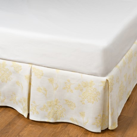 DownTown Cotton Jacquard Bed Skirt - Twin