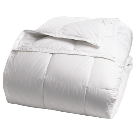 DownTown All Year 2-in-1 White Down Comforter - Queen