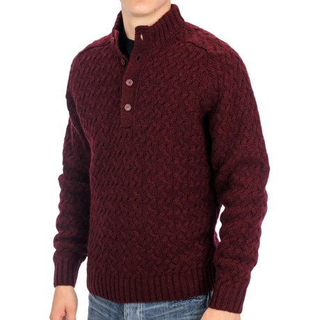 Pendleton Button Placket Sweater - Shetland Wool (For Men)