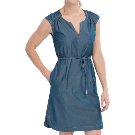 Woolrich Doe Run Dress - Cotton Chambray, Sleeveless (For Women)