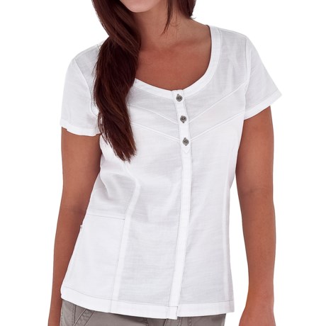 Royal Robbins Cool Mesh Shirt - Button Neck, Short Sleeve (For Women)