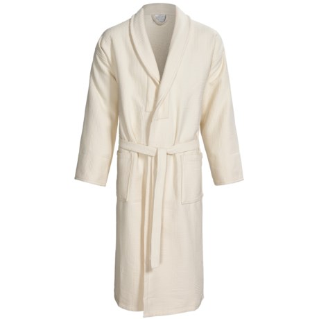The Turkish Towel Company Waffle Terry Robe - Long Sleeve (For Men and Women)