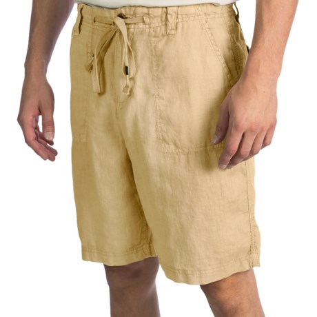 True Grit Cabo Vintage Linen Shorts (For Men)