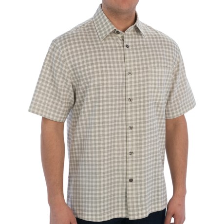 Linea Rosso Silk Blend Basic Weave Shirt - Short Sleeve (For Men)
