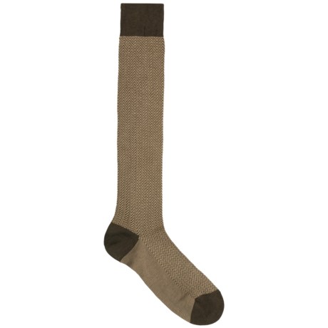 Pantherella Herringbone Dress Socks - Over-the-Calf (For Men)