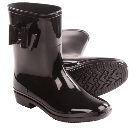 Dav Plastic Bow Rain Boots (For Women)