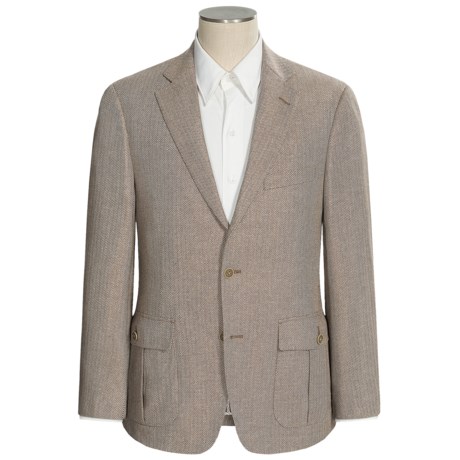 Patrick James Herringbone Sport Coat - Silk-Wool (For Men)