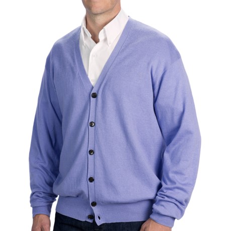 Patrick James Reserve Cardigan Sweater - Cotton-Cashmere Blend (For Men)
