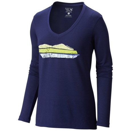 Mountain Hardwear DrySpun Mountain Logo T-Shirt - Long Sleeve (For Women)