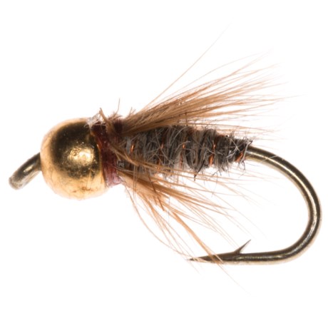 Specially made Bead Head Hares Ear Soft Hackle Nymph Fly - Dozen