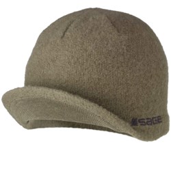 Sage Billed Knit Beanie Hat