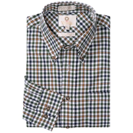 Viyella Multi-Check Sport Shirt - Cotton-Wool, Long Sleeve (For Men)