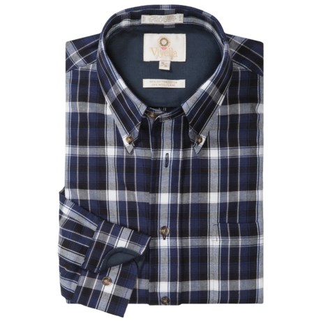 Viyella Multi-Windowpane Sport Shirt - Cotton-Wool, Long Sleeve (For Men)