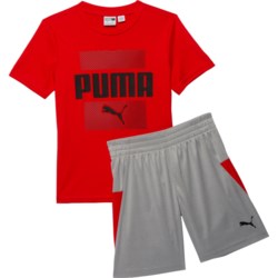 Puma Little Boys Interlock T-Shirt and Shorts Set - Short Sleeve