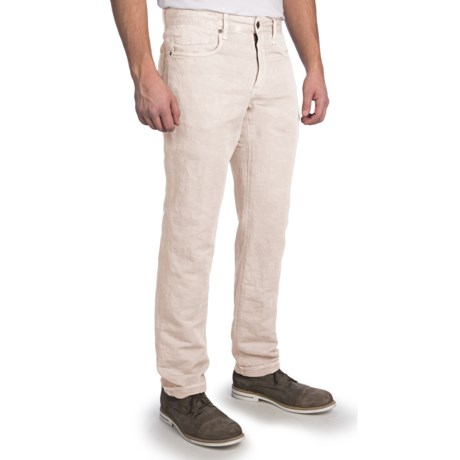 Incotex Ray Broken Satin Pants - Cotton/Linen, 5-Pocket (For Men)