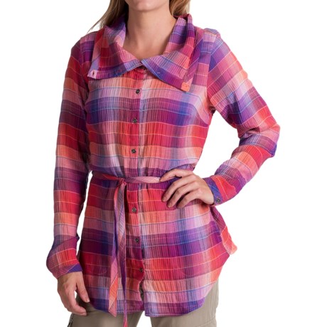 Columbia Sportswear Checked II Tunic Shirt - Cowl Neck, Long Sleeve (For Women)