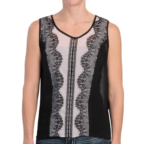 Scully Lace Trim Tank Top (For Women)