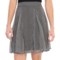 Scully Houndstooth Pleated Skirt - Chiffon, Fully Lined (For Women)