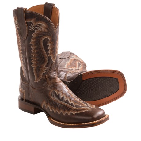 Dan Post Waxy Leather Cowboy Boots - 11”, Cutter Toe (For Men)