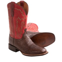 Lucchese Smooth Ostrich Cowboy Boots - W-Toe (For Men)