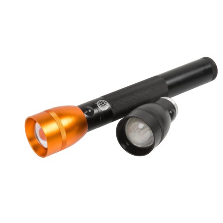 Stone River Gear LED Adjustable Focus Flashlight with Bonus Head