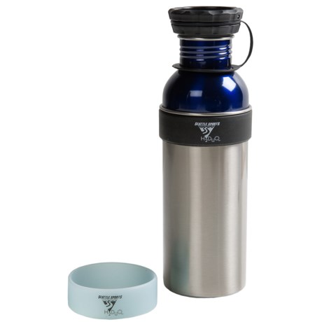 Seattle Sports H2Duo Water Bottle - BPA-Free, Stainless Steel, 33 fl.oz.