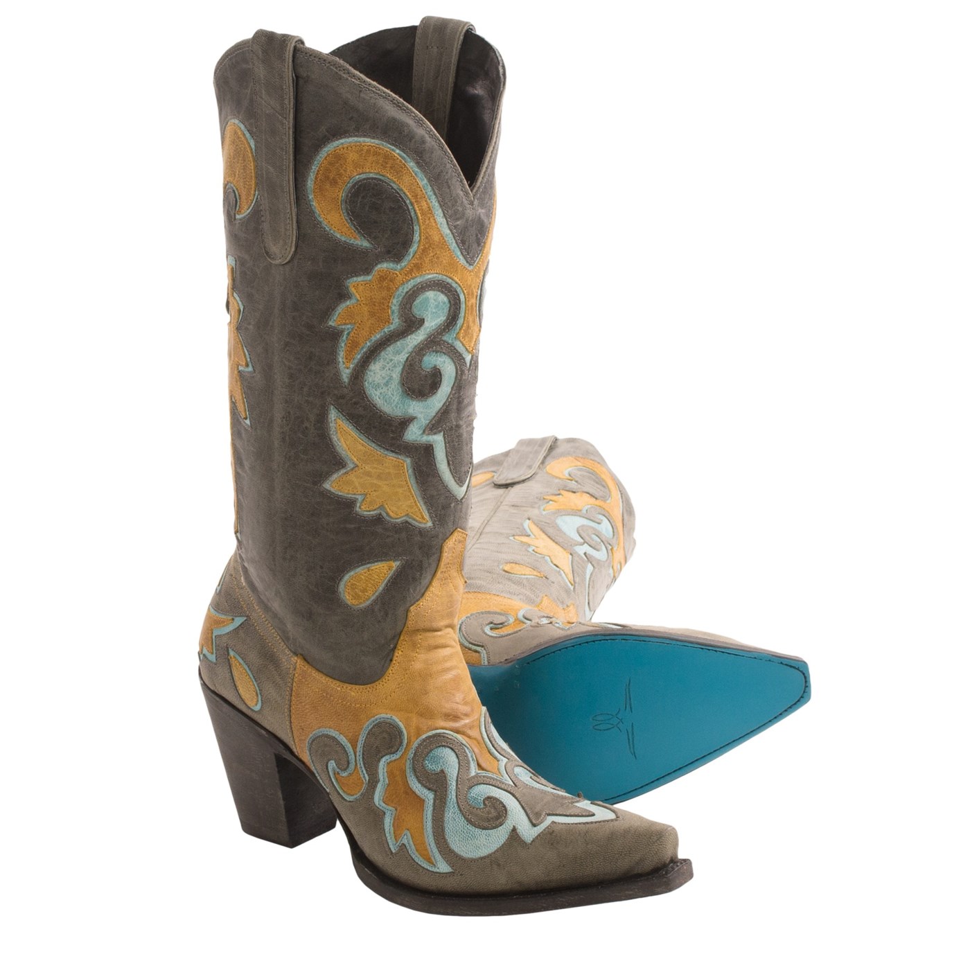 Lane Boots Wing Overlay Cowboy Boots (For Women) 8260X 60