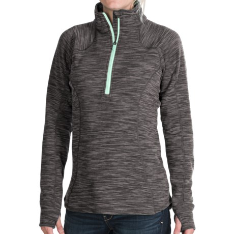 Avalanche Tectonic Fleece Shirt - Zip Neck, Long Sleeve (For Women)