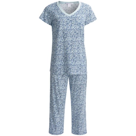 Carole Hochman Sleep Tight Pajamas - Capris, Short Sleeve (For Women)