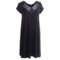 Carole Hochman Midnight by  Lovely Lattice Nightgown - Short Sleeve (For Women)