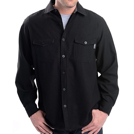 Woolrich Bering Wool Solid Shirt - Long Sleeve (For Men)