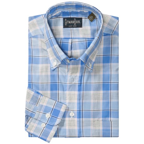 Gitman Brothers Cotton Plaid Shirt - Long Sleeve (For Men)
