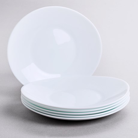 Bormioli Rocco Prometeo Dessert Plates - Tempered Opal Glass, Set of 6