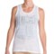 dylan Patchwork Stretch Lace Tank Top - Racerback (For Women)