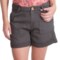 dylan Haute Herringbone Twill Shorts - Linen-Cotton (For Women)