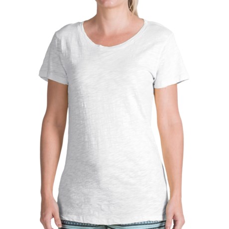 dylan Silky Slub T-Shirt - Slub Cotton, Short Sleeve (For Women)