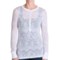 dylan Batik Burnout Button Shirt - Long Sleeve (For Women)