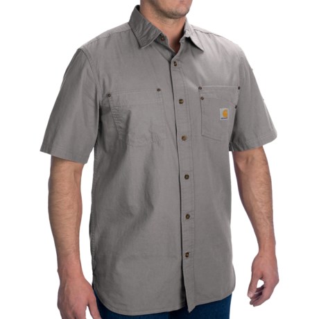 Carhartt Renville Cotton Shirt - Relaxed Fit, Short Sleeve (For Men)