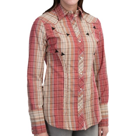 Tin Haul Sunset Plaid Shirt - Snap Front, Long Sleeve (For Women)