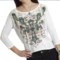 Roper Boxy Rhinestone Shirt - Long Sleeve (For Women)