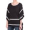 August Silk Lightweight Poncho-Style Sweater - Elbow Sleeve (For Women)