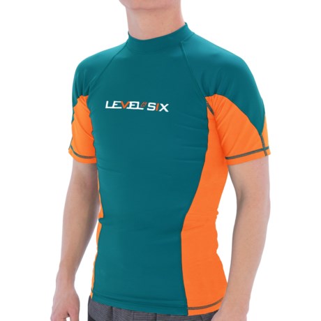 Level Six Mercury Rash Guard - UPF 50+, Short Sleeve (For Men)