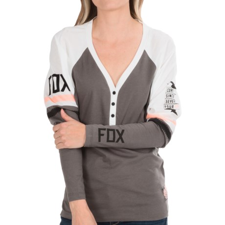 Fox Racing Machina Henley Shirt - Raglan Long Sleeve (For Women)