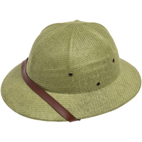 Dorfman Pacific Pith Helmet Hat - Toyo Straw (For Men and Women)