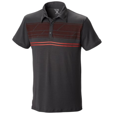 Mountain Hardwear DryTraveler Stripe Polo Shirt - UPF 25, Short Sleeve (For Men)