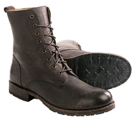 Frye Rogan Tall Leather Lace Boots (For Men)