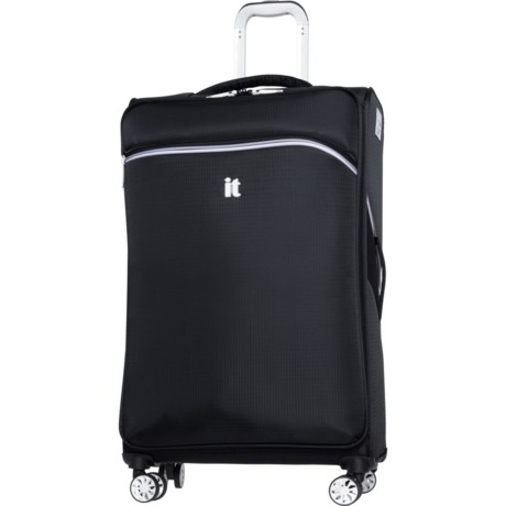 IT Luggage 26.8” Synergetic Spinner Suitcase - Softside, Black