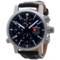 Fortis Spacematic Alarm Chronograph Watch - Leather Strap (For Men)