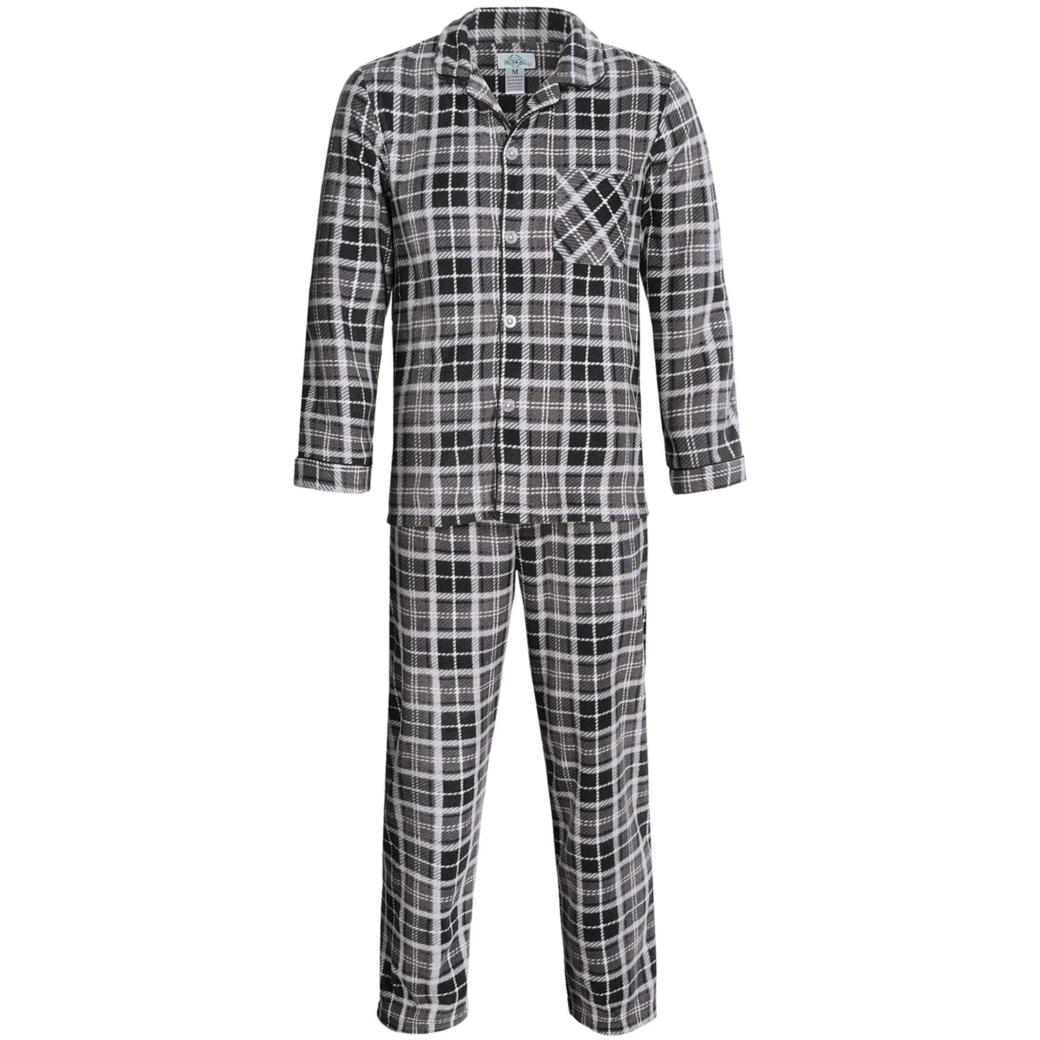 Global Flannel Polar Fleece Pajamas (For Men) 8406Y - Save 45%