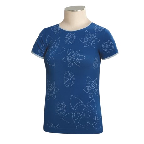 Lowe Alpine Dryflo® Fiori T-Shirt - Stretch, Short Sleeve (For Women)